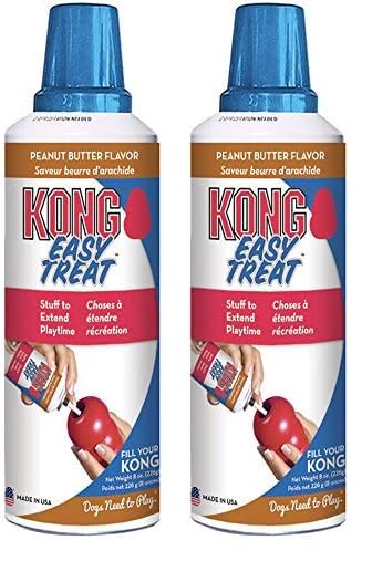 KONG - Easy Treat - Dog Treat Paste - Peanut Butter - 8 Ounce (Pack of 2)