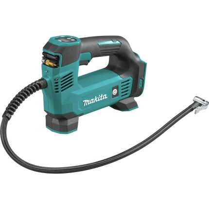Makita DMP180ZX 18V LXT? Lithium-Ion Cordless Inflator, Battery Powered, Tool Only(battery and charger not included);Presta valve adapter;Sports ball needle;Tapered adapter, Teal